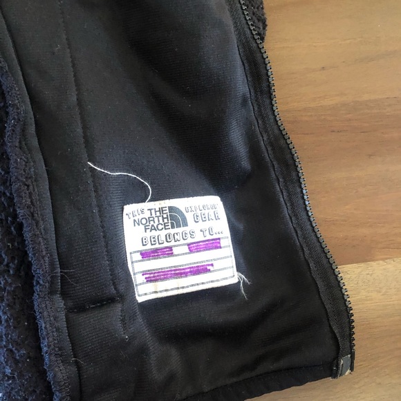 North Face zip fluffy fleece jacket - Picture 10 of 15